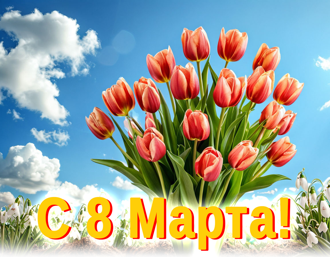 С Международным женским днем 8 Марта!
